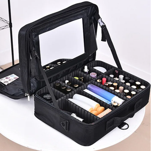 Bolso Maquillaje compartimentos ajustables