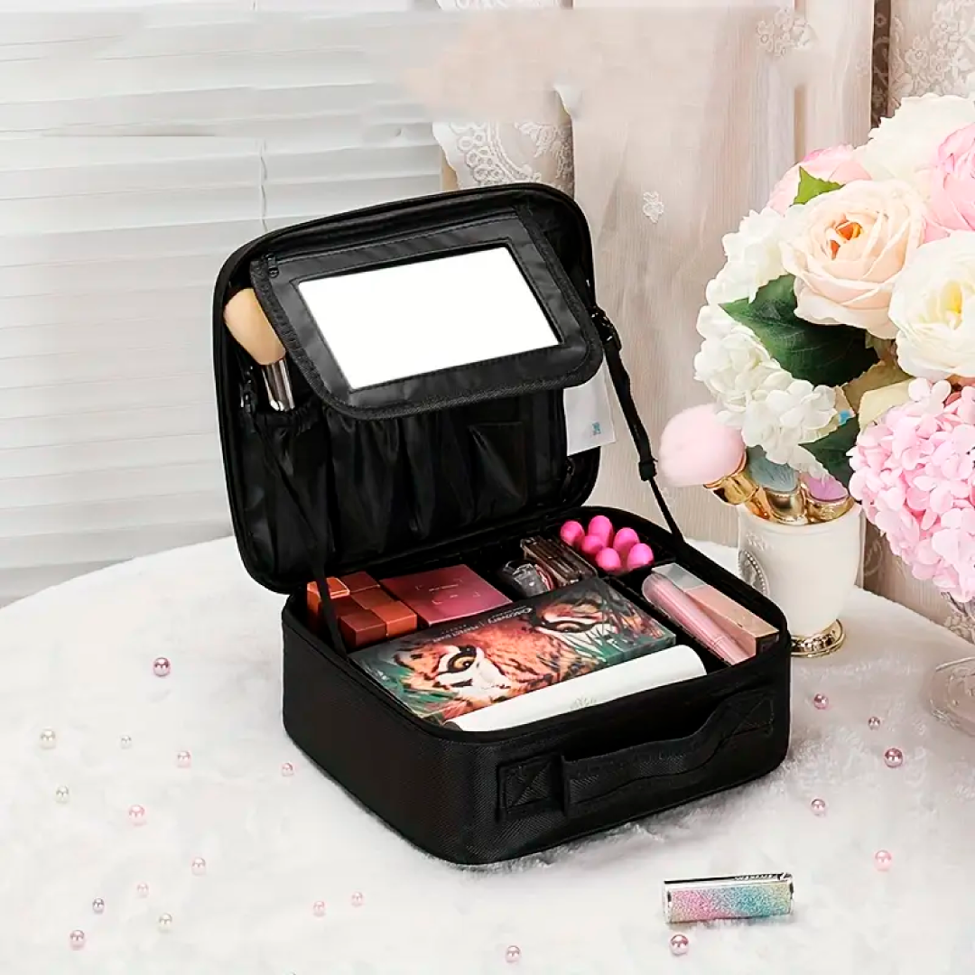 Bolso Maquillaje compartimentos ajustables