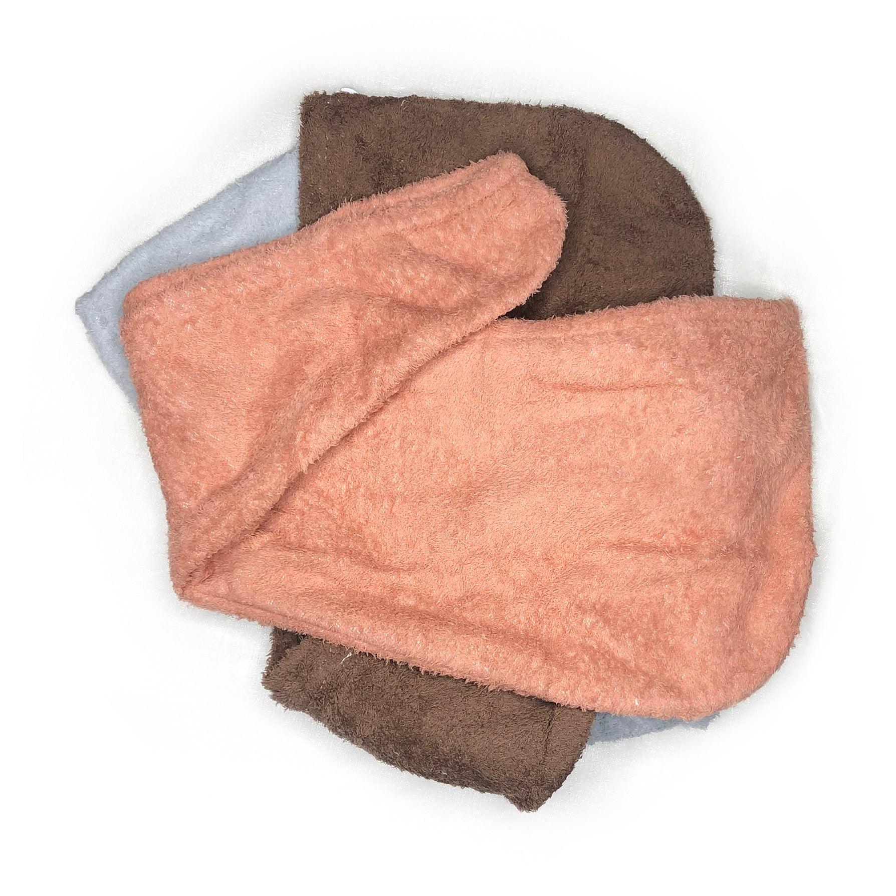 TOALLA CABELLO MICROFIBRA FELP  59X44CM 4C - 911hairco