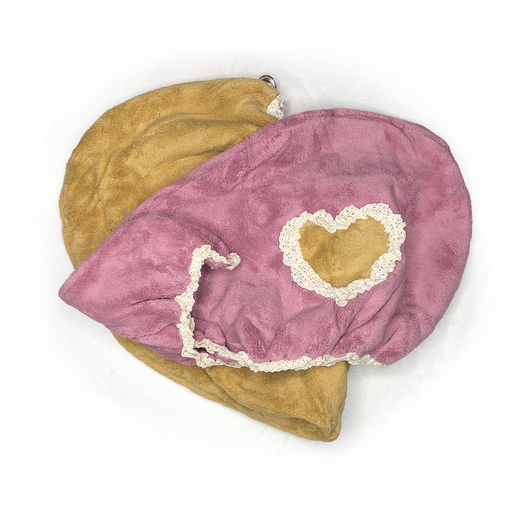 TOALLA CABELLO MICROFIBRA CORAZON LUJO 59X27CM 5C - 911hairco